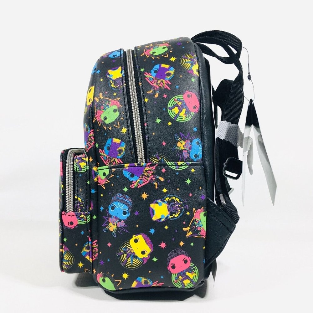 Funko Marvel Infinity Saga Woman Black Light Neon Print 11.5" Mini Backpack - Picture 5 of 14